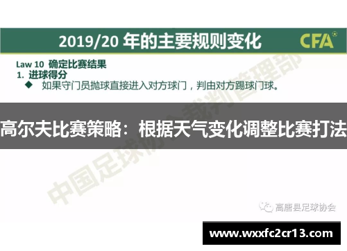 高尔夫比赛策略：根据天气变化调整比赛打法
